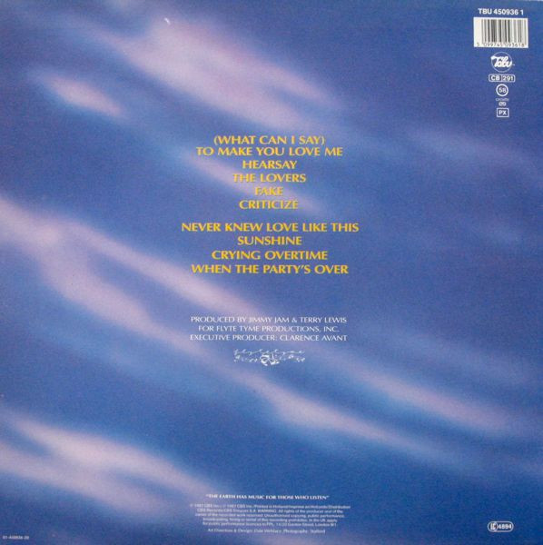 Alexander O'Neal - Hearsay | Tabu Records (TBU 450936 1) - main