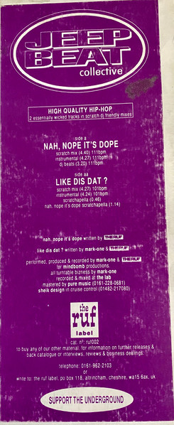Jeep Beat Collective - Nah, Nope It's Dope / Like Dis Dat? | The Ruf Label (RUF 002) - 3