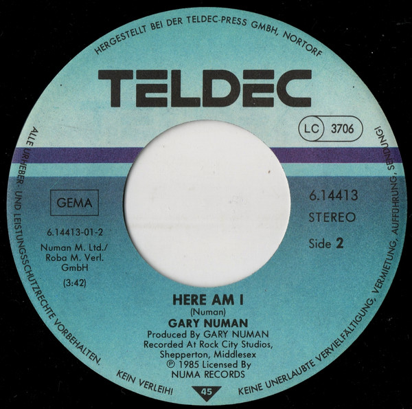 Gary Numan - My Dying Machine | TELDEC (6.14413) - 3