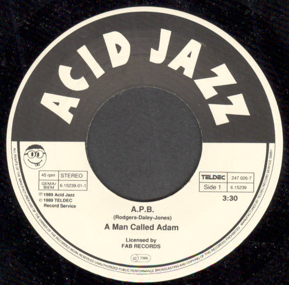 A Man Called Adam - A.P.B. | Acid Jazz (247 026-7) - 3