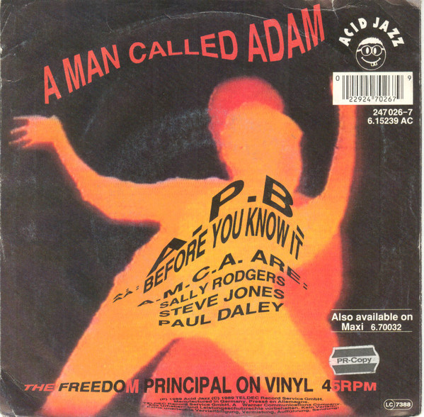 A Man Called Adam - A.P.B. | Acid Jazz (247 026-7) - 2