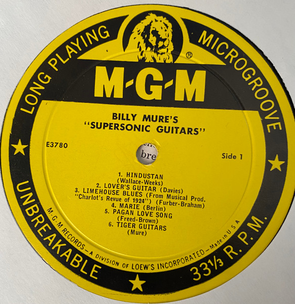 Billy Mure - Supersonic Guitars | MGM Records (E3780) - 3 Billy Mure - Supersonic Guitars | MGM Records (E3780) - 3