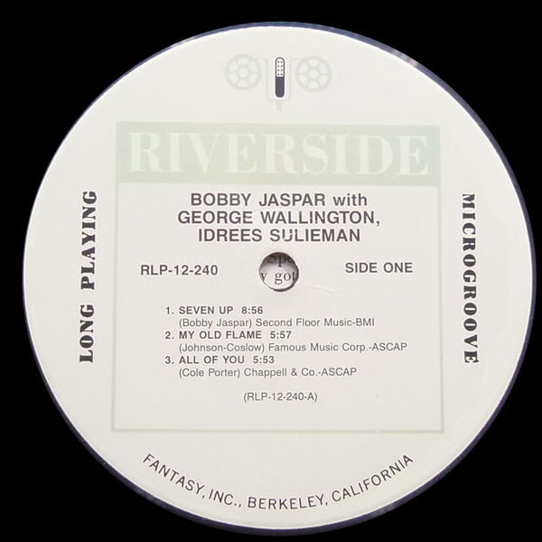Bobby Jaspar - Tenor And Flute | Riverside Records (RLP 12-240) - 3 Bobby Jaspar - Tenor And Flute | Riverside Records (RLP 12-240) - 3