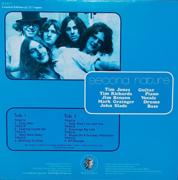 Second Nature - Nothing To Sing | Bright Carvings (BCLP017) - 2