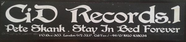 Pete Skank - Stay In Bed Forever / E.T. Likes LSD | CiDrecords (CID001) - 3