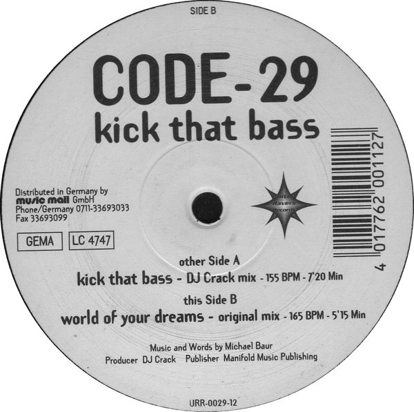 Code-29 - Kick That Bass | United Ravers Records (URR-0029-12) - main