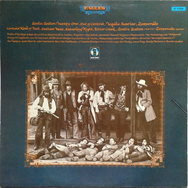 Eagles - Desperado | Asylum Records (AS 53008) - 2 Eagles - Desperado | Asylum Records (AS 53008) - 2