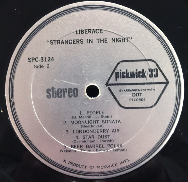 Liberace - Strangers In The Night [Vinyl] | Pickwick/33 Records (SPC-3124) - 2