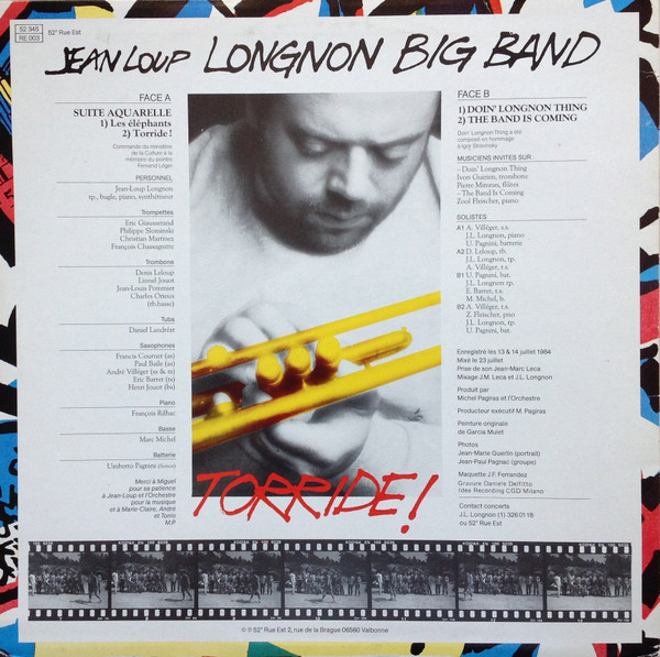 Jean Loup Longnon Big Band - Torride! | 52e Rue Est (RE 003) - 2 Jean Loup Longnon Big Band - Torride! | 52e Rue Est (RE 003) - 2