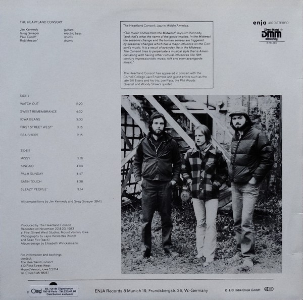 The Heartland Consort - The Heartland Consort | Enja Records (enja 4070) - 2 The Heartland Consort - The Heartland Consort | Enja Records (enja 4070) - 2