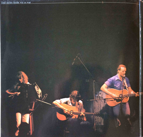 Hannes Wader Mit Lydie Auvray , Reinhard Bärenz , Hans Hartmann - Daß Nichts Bleibt Wie Es War - Live | pläne (88291) - 2