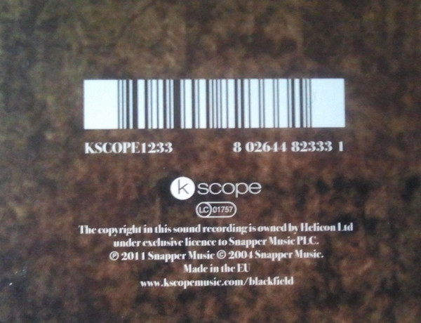 Blackfield - Blackfield | Kscope (KSCOPE1233) - 3