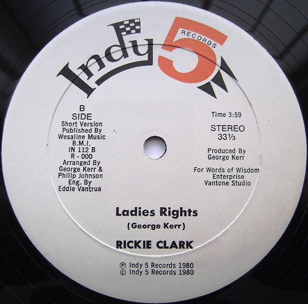 Rickie Clark - Ladies Rights | Indy 5 Records (IN 112) - 2