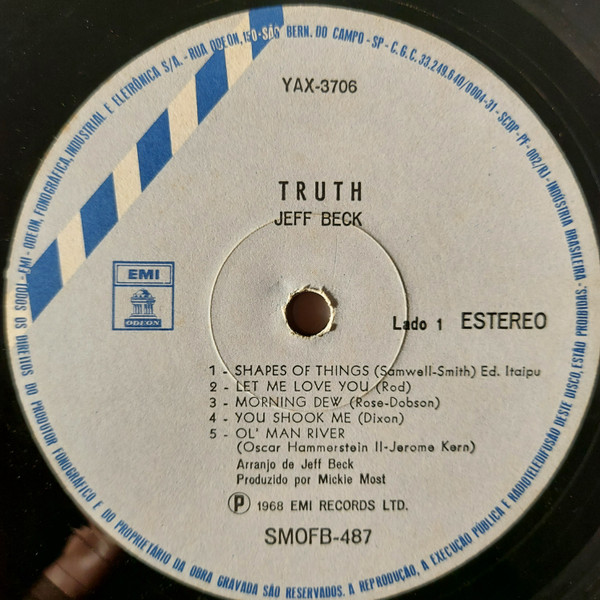 Jeff Beck - Truth | Odeon (SMOFB 487) - 4