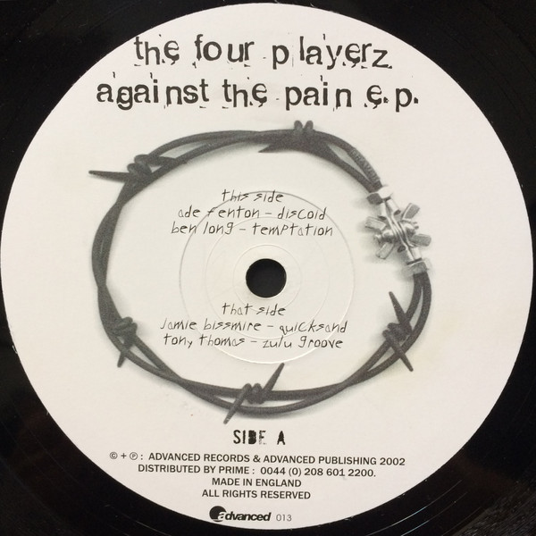 Various - The Four Playerz - Against The Pain E.P. | Advanced (ADV 013)