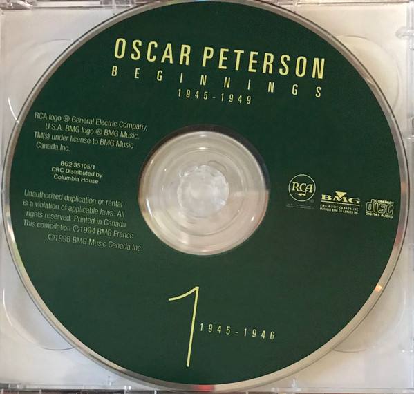 Oscar Peterson - Beginnings (1945-1949) (2CD) [CD] | RCA (BG2 35105) - 4