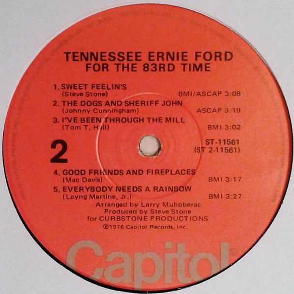 Tennessee Ernie Ford - For The 83rd Time | Capitol Records (ST-11561) - 4