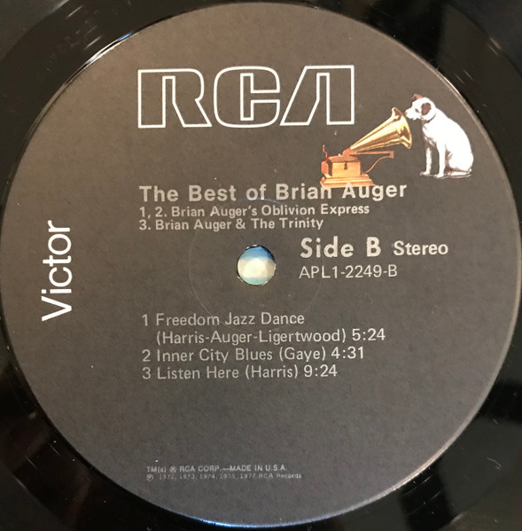 Brian Auger - The Best Of Brian Auger | RCA Victor (APL1-2249) - 4