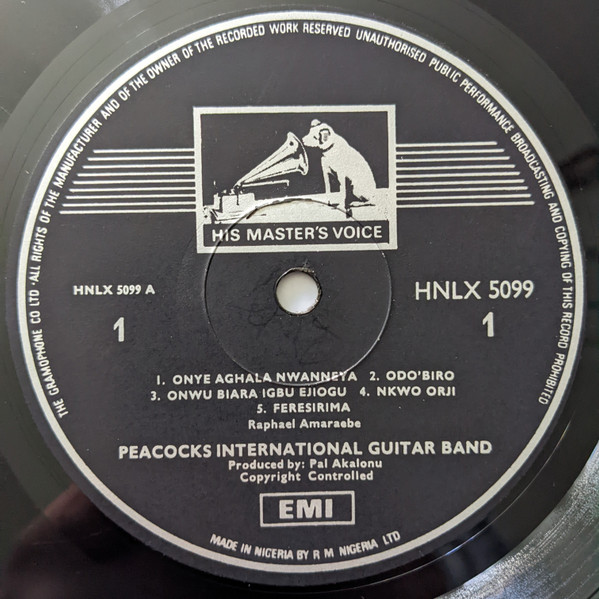 Peacocks Guitar Band - Ejiogu | His Master's Voice (HNLX 5099) - 3 Peacocks Guitar Band - Ejiogu | His Master's Voice (HNLX 5099) - 3