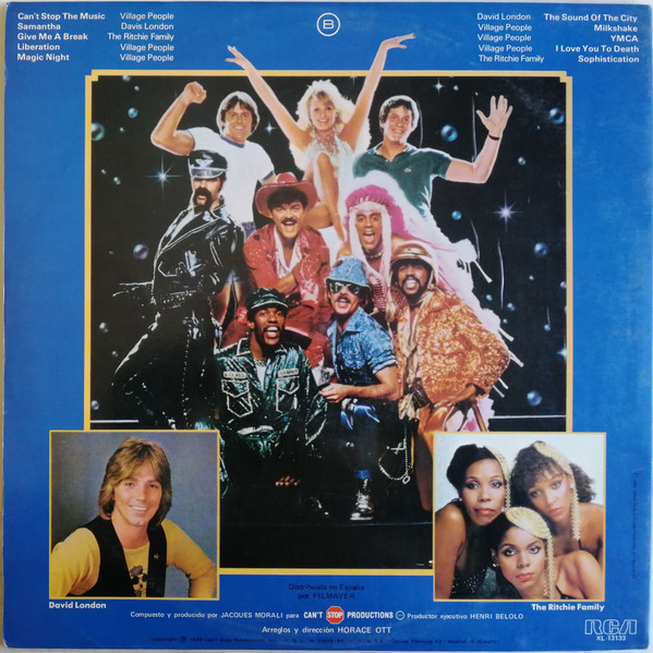 Village People - Can't Stop The Music = ¡Que No Pare La Musica! (Banda Sonora Original De La Pelicula) | RCA Victor (XL-13133) - 4 Village People - Can't Stop The Music = ¡Que No Pare La Musica! (Banda Sonora Original De La Pelicula) | RCA Victor (XL-13133) - 4