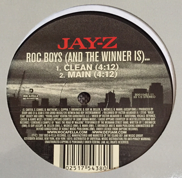 Jay-Z - Roc Boys (And The Winner Is)... | Roc-A-Fella Records (B0010451-11) - main Jay-Z - Roc Boys (And The Winner Is)... | Roc-A-Fella Records (B0010451-11) - main