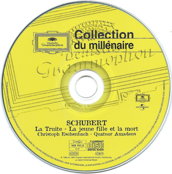 Franz Schubert , Amadeus-Quartett - La Truite / La Jeune Fille Et La Mort | Deutsche Grammophon (459 187-2) - 4