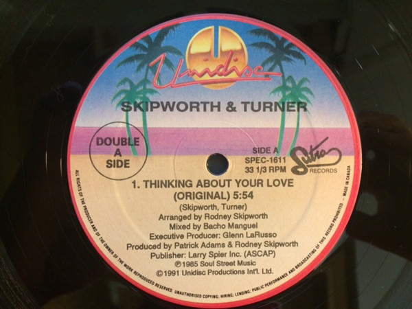 Skipworth & Turner - Thinking About Your Love | Unidisc (SPEC-1611) - 2 Skipworth & Turner - Thinking About Your Love | Unidisc (SPEC-1611) - 2