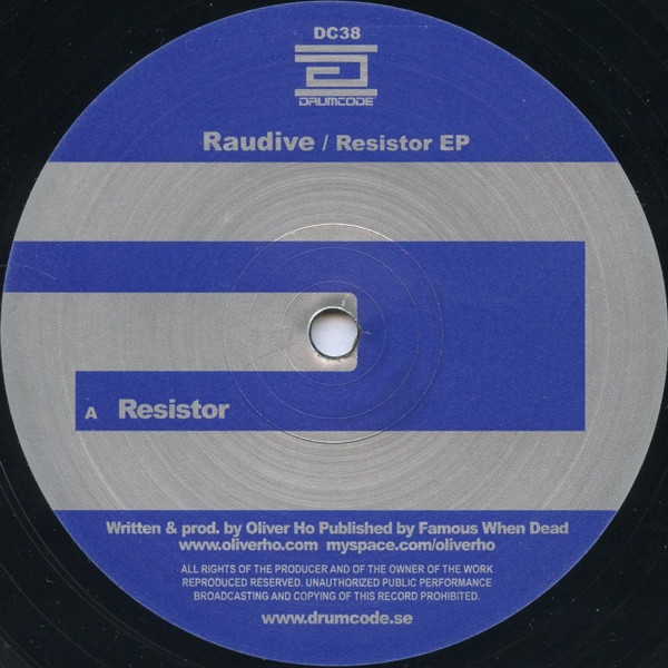 Raudive - Resistor EP | Drumcode (DC38) - main