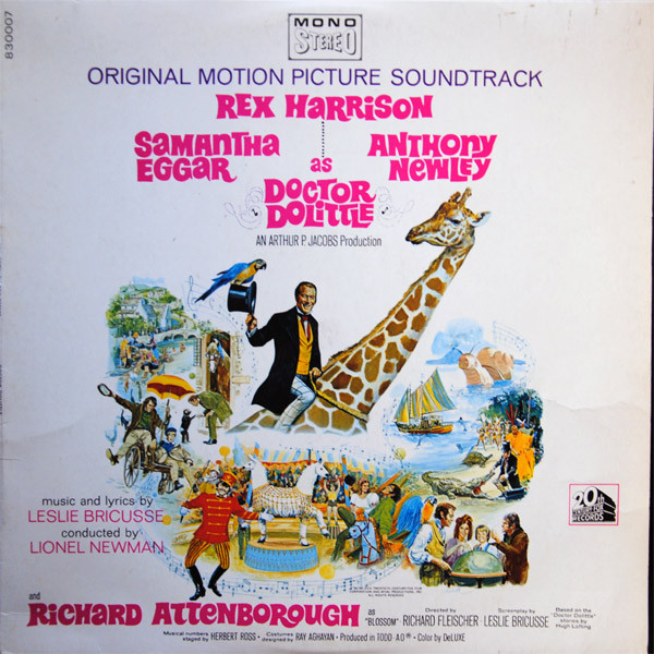 Leslie Bricusse - Doctor Dolittle Original Motion Picture Soundtrack | 20th Century Fox Records (830007) - main Leslie Bricusse - Doctor Dolittle Original Motion Picture Soundtrack | 20th Century Fox Records (830007) - main