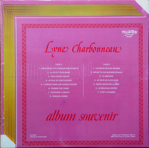 Lyne Charbonneau - Album Souvenir | Nuage (NG-5007) - 2 Lyne Charbonneau - Album Souvenir | Nuage (NG-5007) - 2
