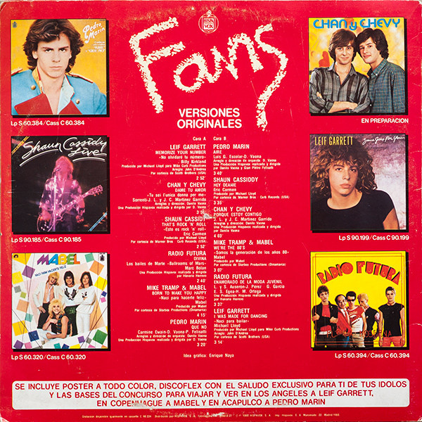 Various - Fans (Versiones Originales) | Hispavox (S 90.224) - 4 Various - Fans (Versiones Originales) | Hispavox (S 90.224) - 4