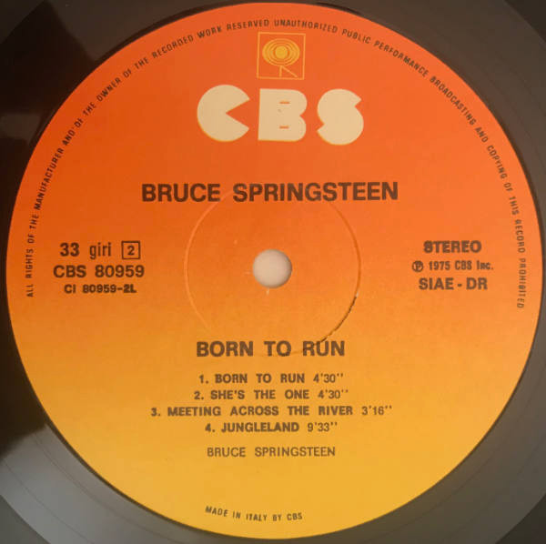 Bruce Springsteen - Born To Run | CBS (CBS 80959) - 4 Bruce Springsteen - Born To Run | CBS (CBS 80959) - 4