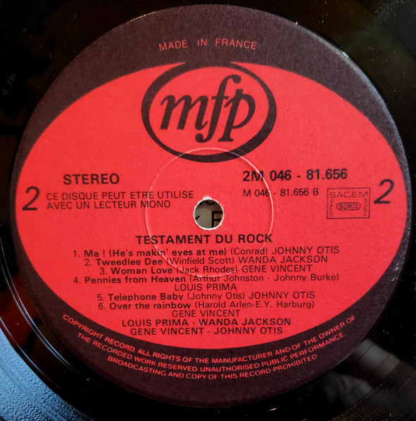 Various - Testament Du Rock | Music For Pleasure (2M 046-81.656) - 3