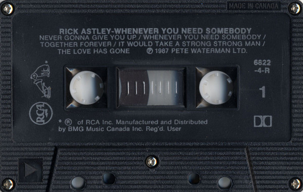 Rick Astley - Whenever You Need Somebody [Cassette] | RCA (6822-4-R) - 3