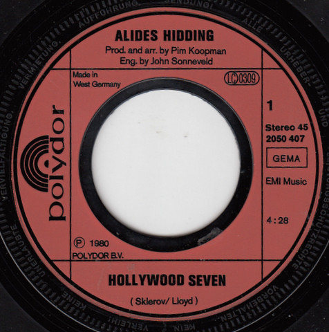 Alides Hidding - Hollywood Seven | Polydor (2050 407) - 2