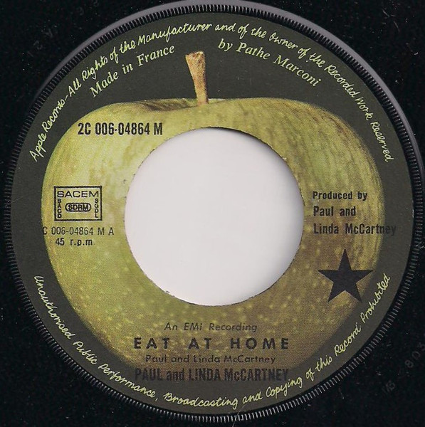 Paul & Linda McCartney - Eat At Home | Apple Records (2C 006-04864 M) - 3