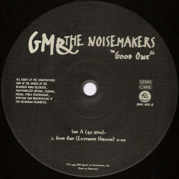 Gunther Mende & Noizmakers - Good One | 4th Dimension (902012.6) - 2 Gunther Mende & Noizmakers - Good One | 4th Dimension (902012.6) - 2