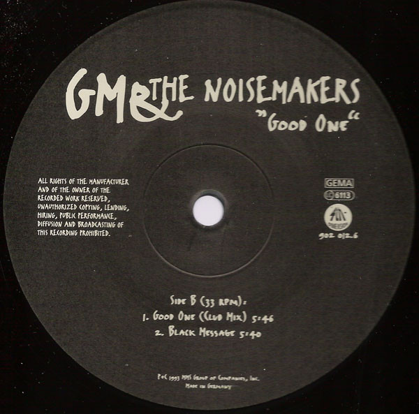 Gunther Mende & Noizmakers - Good One | 4th Dimension (902012.6) - 3 Gunther Mende & Noizmakers - Good One | 4th Dimension (902012.6) - 3