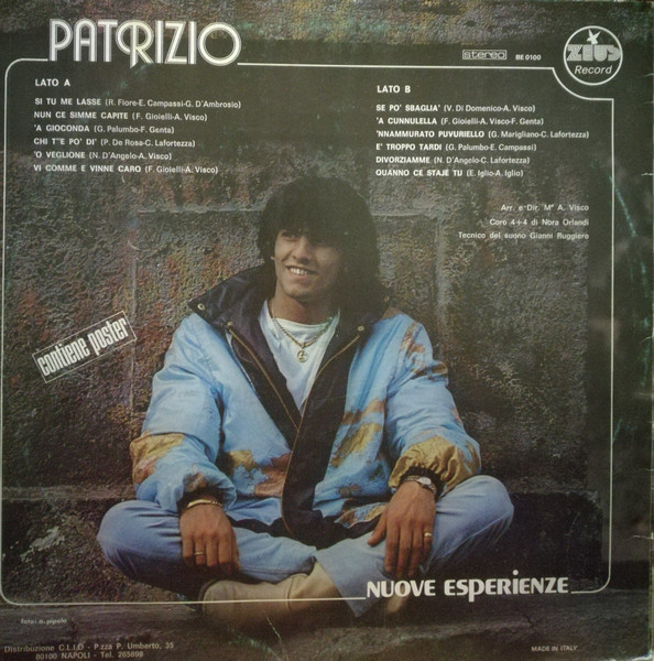 Patrizio - Nuove Esperienze | Zeus Record (BE 0100) - 2 Patrizio - Nuove Esperienze | Zeus Record (BE 0100) - 2