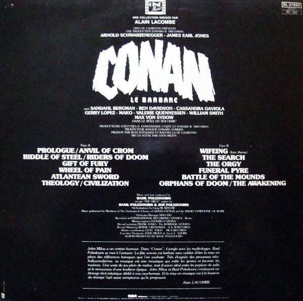 Basil Poledouris - Conan Le Barbare (Bande Originale Du Film) | RCA (PL 37666) - 2 Basil Poledouris - Conan Le Barbare (Bande Originale Du Film) | RCA (PL 37666) - 2