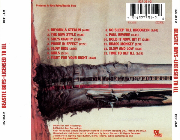 Beastie Boys - Licensed To Ill | Def Jam Recordings (527 351-2) - 2 Beastie Boys - Licensed To Ill | Def Jam Recordings (527 351-2) - 2