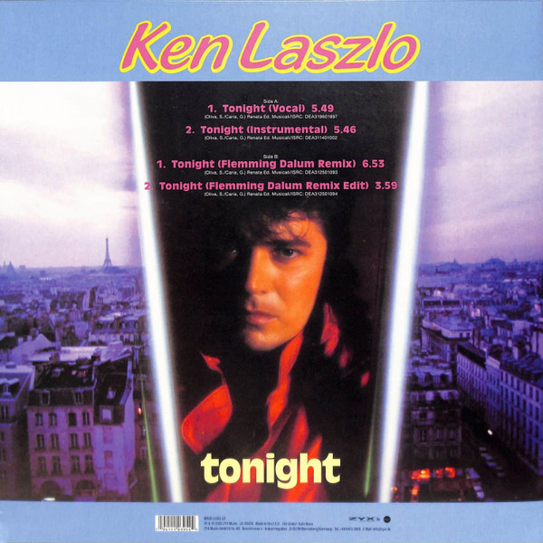Ken Laszlo - Tonight | ZYX Music (MAXI 1181-12) - 2 Ken Laszlo - Tonight | ZYX Music (MAXI 1181-12) - 2