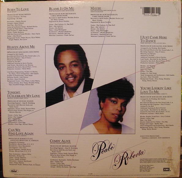 Peabo Bryson & Roberta Flack - Born To Love | Capitol Records (ST-12284) - 2 Peabo Bryson & Roberta Flack - Born To Love | Capitol Records (ST-12284) - 2