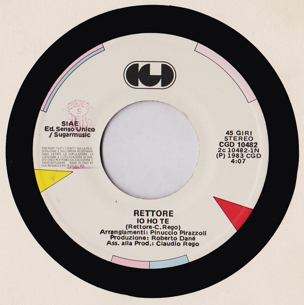 Rettore - Io Ho Te | CGD (CGD 10482) - 3