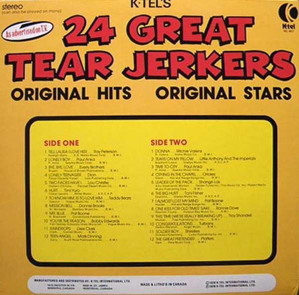 Various - 24 Great Tear Jerkers | K-Tel (NC 447) - 2 Various - 24 Great Tear Jerkers | K-Tel (NC 447) - 2