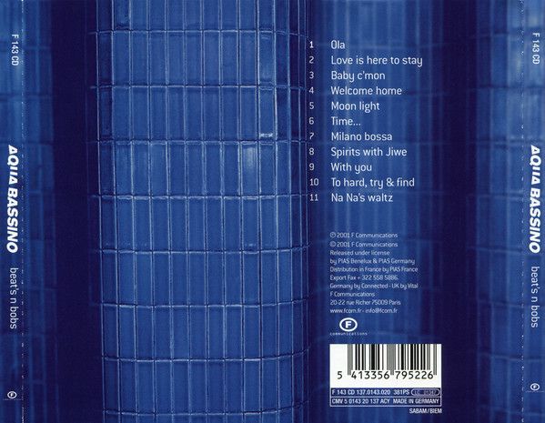 Aqua Bassino - Beat's N Bobs | F Communications (F 143 CD) - 2