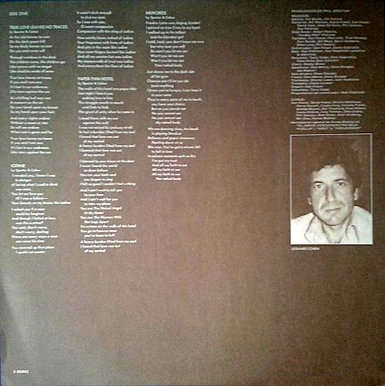 Leonard Cohen - Death Of A Ladies' Man | CBS (CBS 32661) - 3