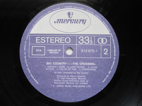 Big Country - The Crossing | Mercury (812 870-1) - 4