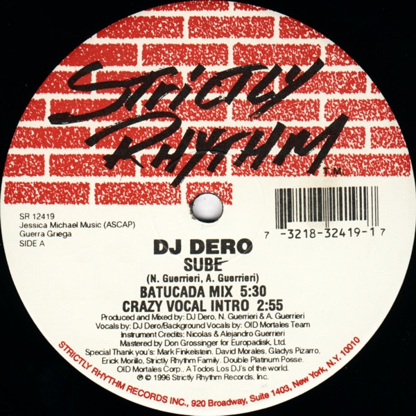 DJ Dero - Sube | Strictly Rhythm (SR 12419) - 2 DJ Dero - Sube | Strictly Rhythm (SR 12419) - 2