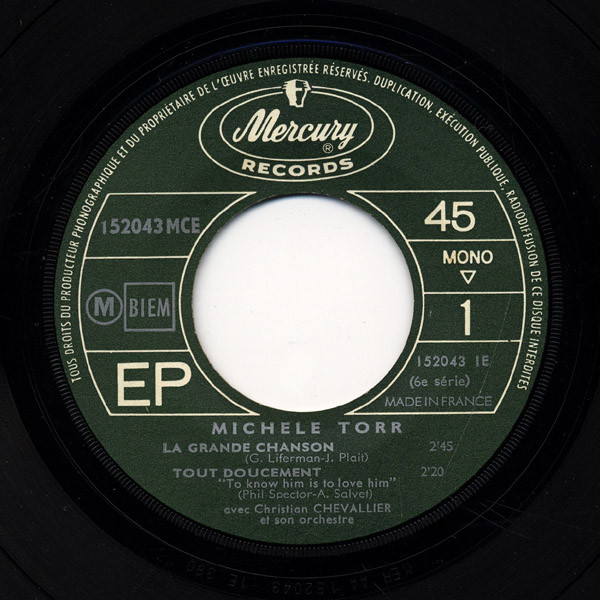 Michèle Torr - La Grande Chanson | Mercury (152 043 MCE) - 3